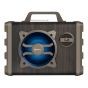 Amplificador de 350 WPMPO Bluetooth con batería recargable y luz LED, portátil