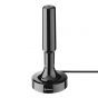 Antena compacta UHF con base de imán y booster de 20 dB